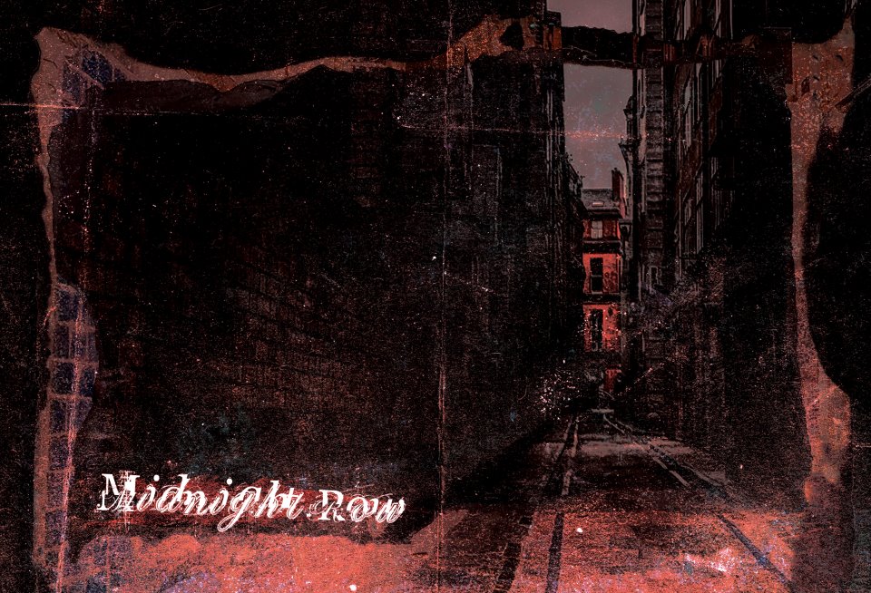 "Midnight Row" art page, spread 6